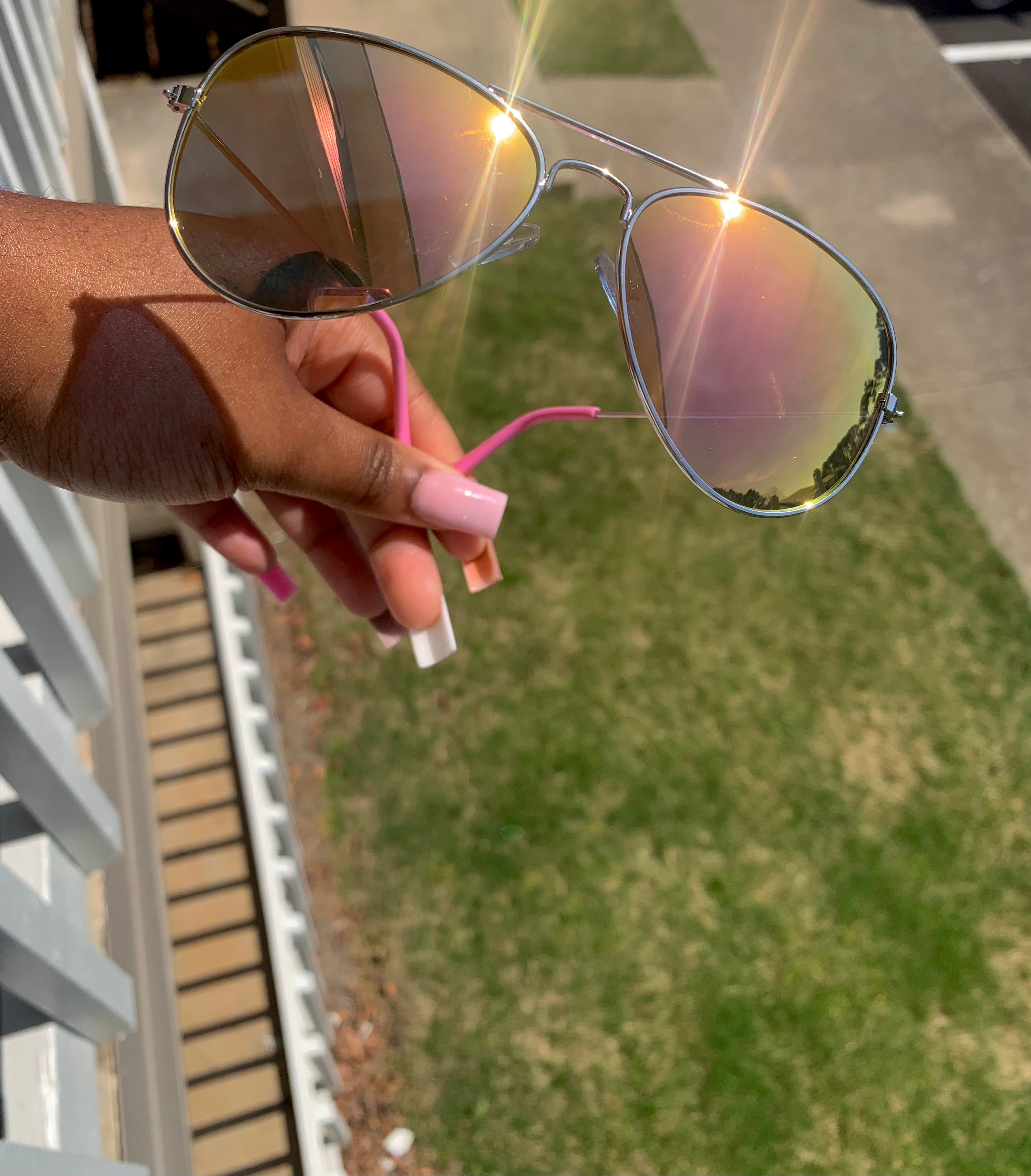 Pink Aviator Shades (kids)