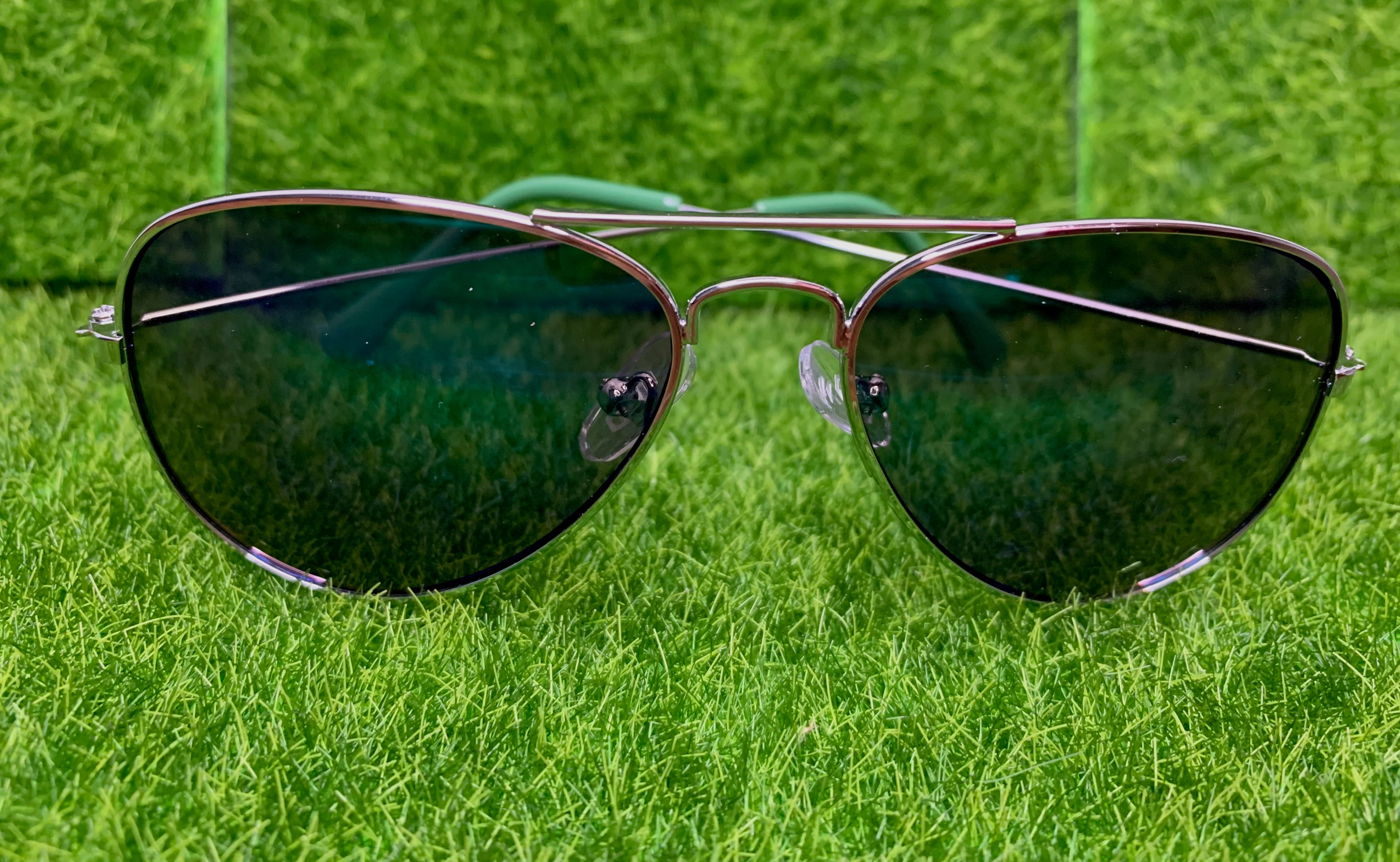 Green Aviator Shades (kids)